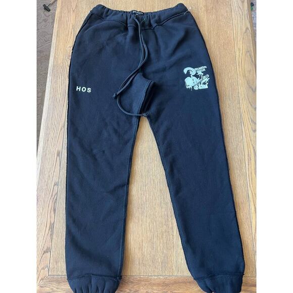 Head Of State Black Oba Lounge Pant Size M unisex new without tags - Picture 4 of 8